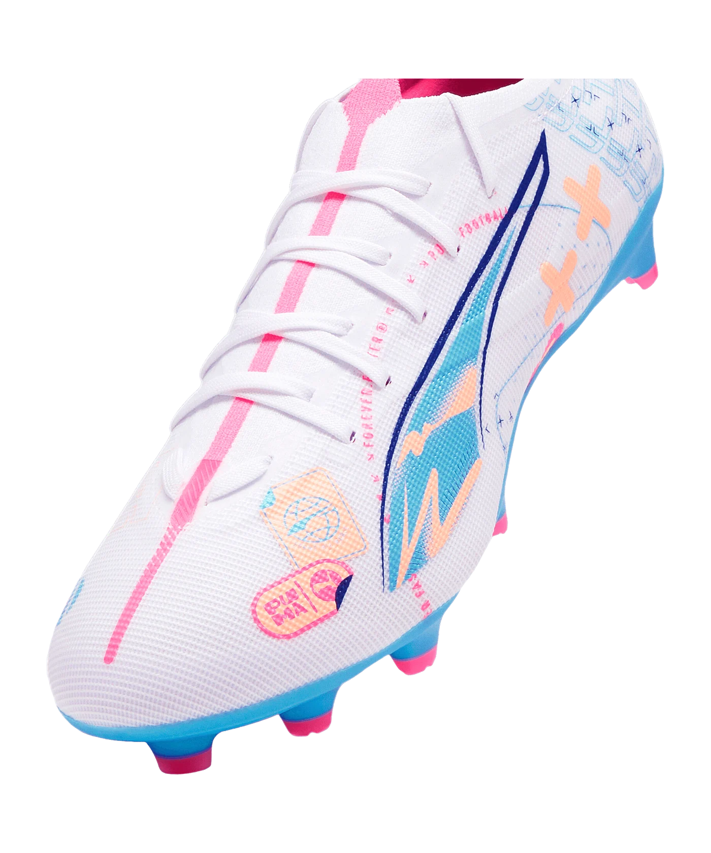 PUMA ULTRA 5 Match FG/AG Volume Up Weiss Blau F01
