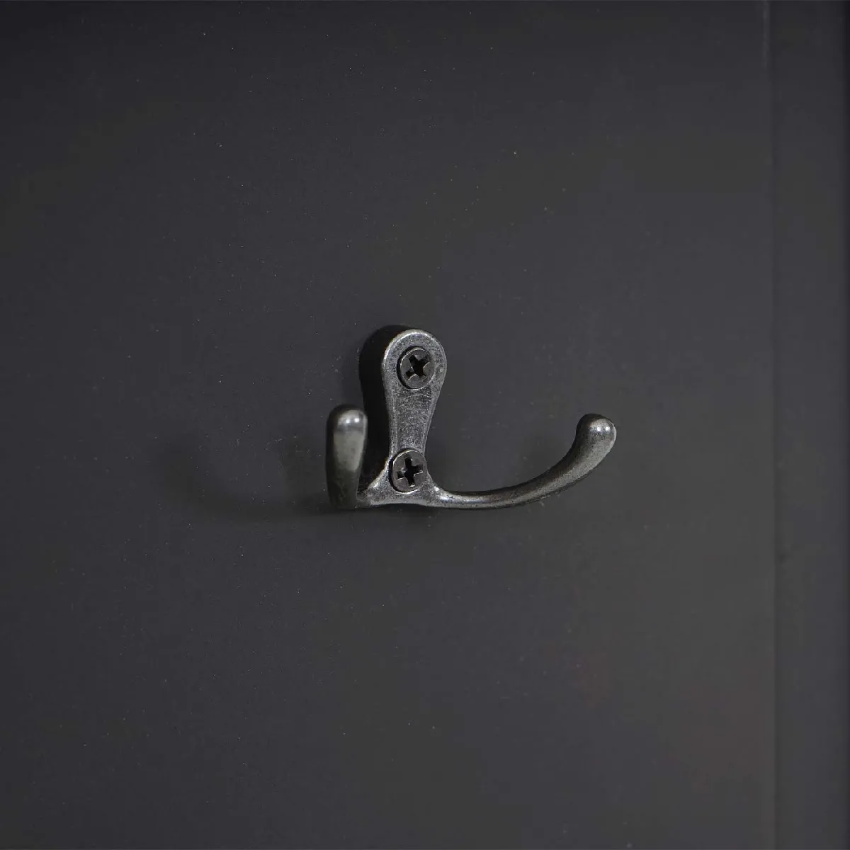 Mendler 2x garderobe murale - Gris foncé