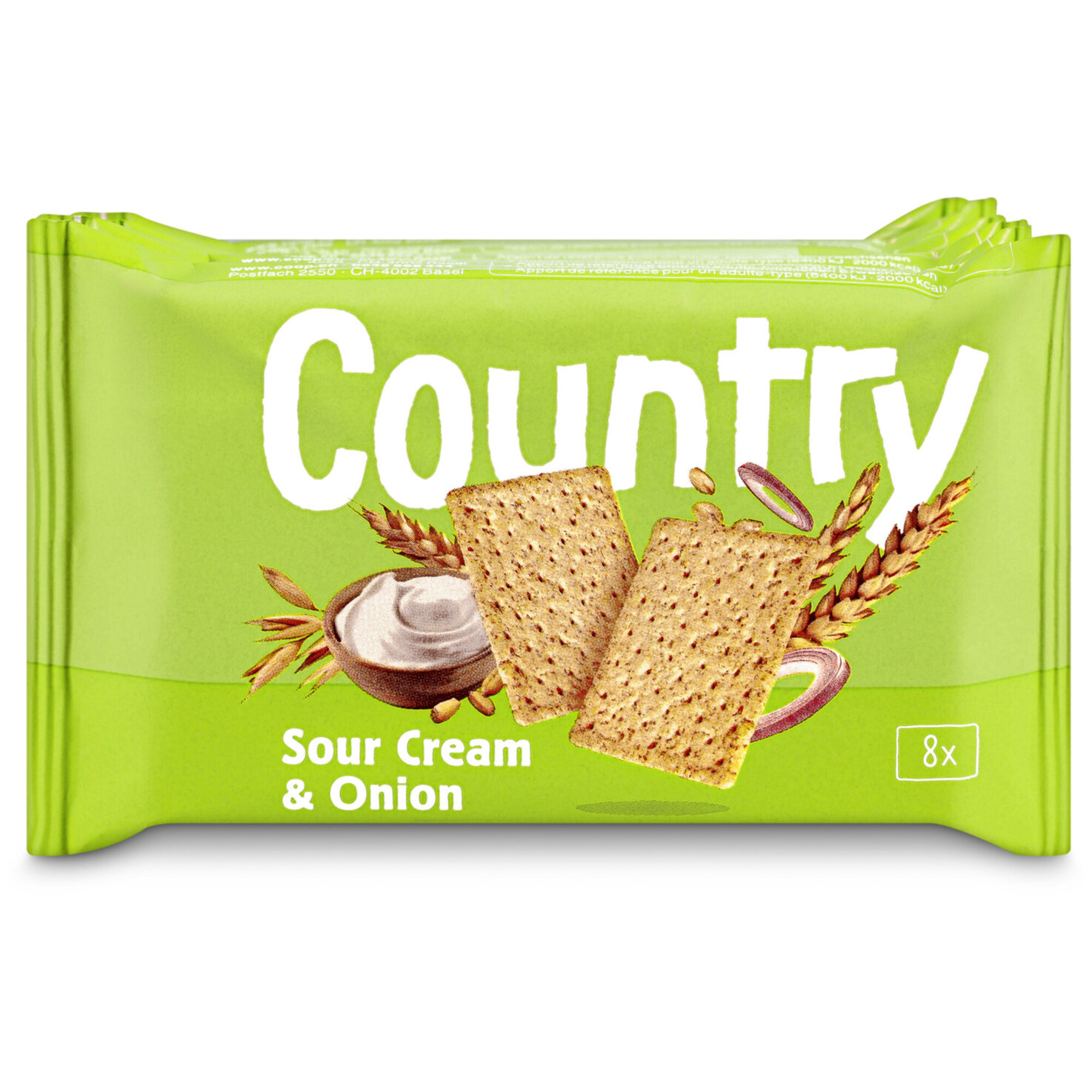 Country Cracker SourCream & Onion 6 Portionen