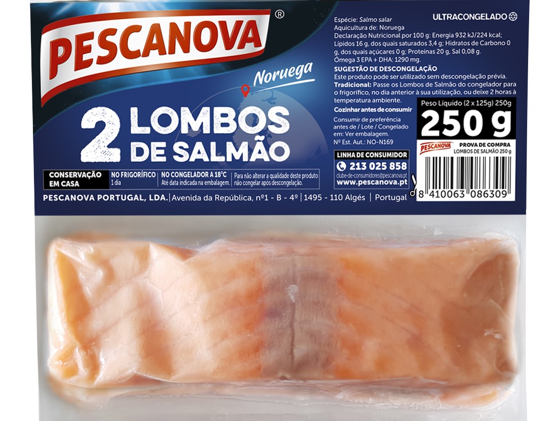 LOMBOS PESCANOVA DE SALMÃO 250G