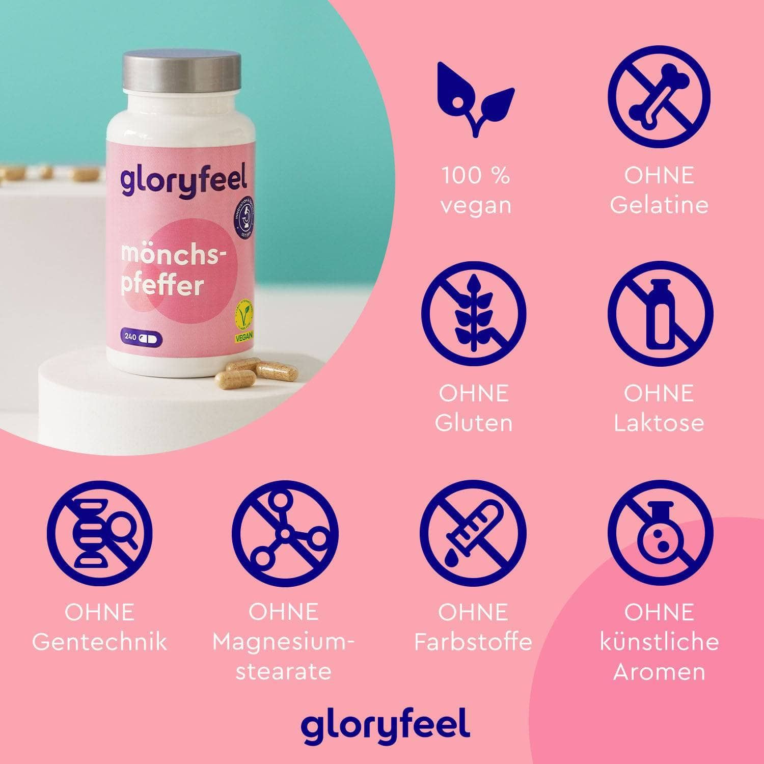 gloryfeel® Mönchspfeffer Kapseln