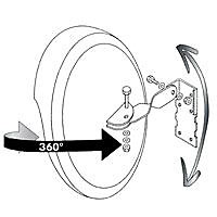 Miroir convexe intérieur/extérieur Mottez Ø30 cm B314P