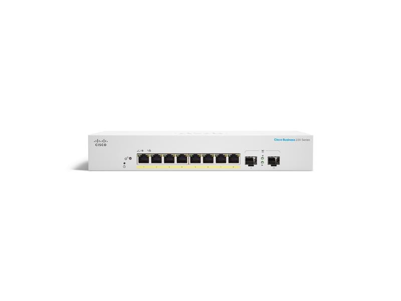 Cisco PoE  Switch CBS220-8P-E-2G 10 Port Cisco Business 220 Serie Smart Switch