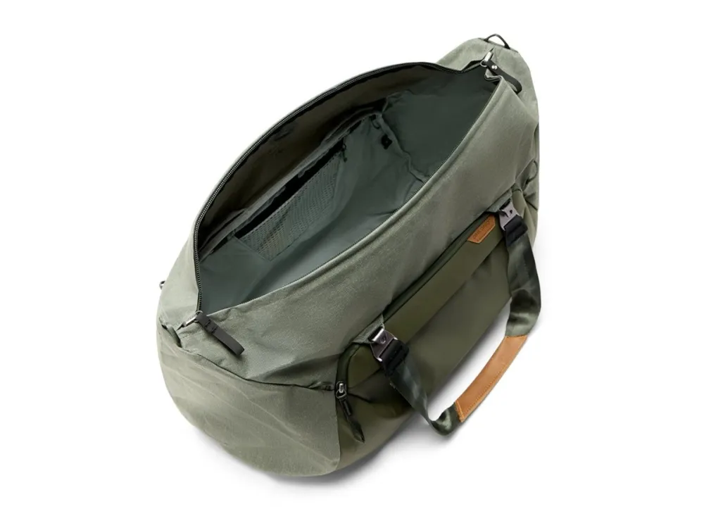 Peak Design Travel - Køjesæk - 50 L - 600D nylon løsningsfarvet, 900D stof, glasforstærket nylon, anodiseret aluminiumslegering, ultrahøj molekulærvægt polyetylenstof, Hypalon - salvie