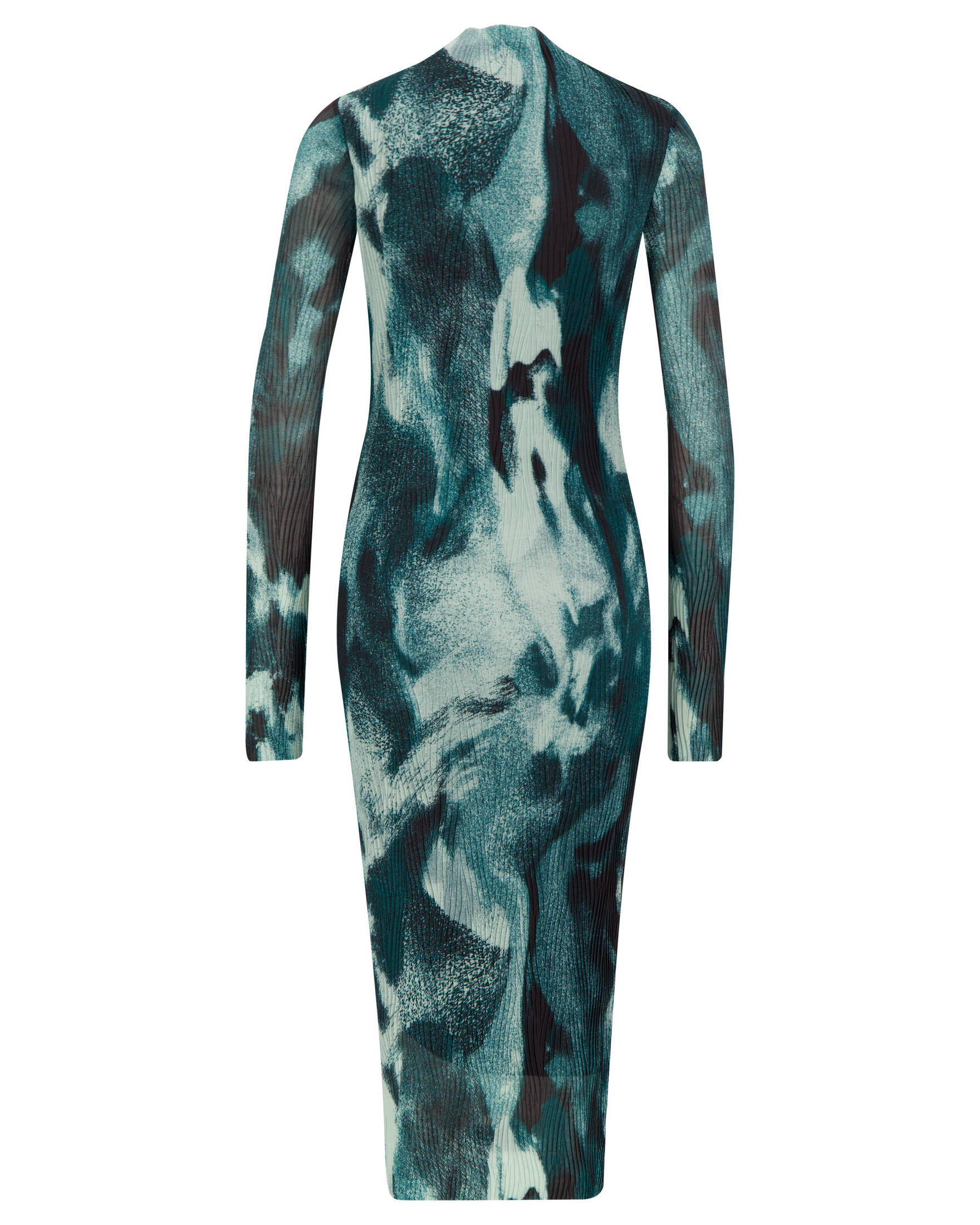 BOSS| Damen Kleid EVIBA aus Stretch-Tüll mit Plisseefalten