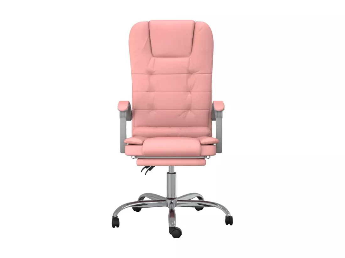 Fauteuil de massage inclinable de bureau Rose Similicuir