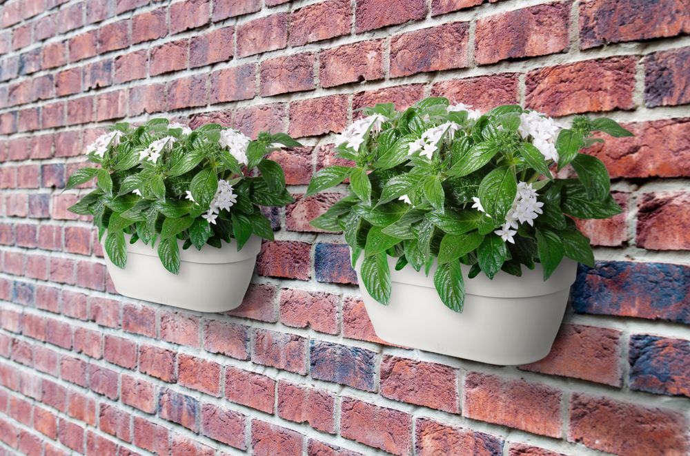 Elho muur plantenbak Vibia Campana wit 35 x 16,2 x 14,8 cm