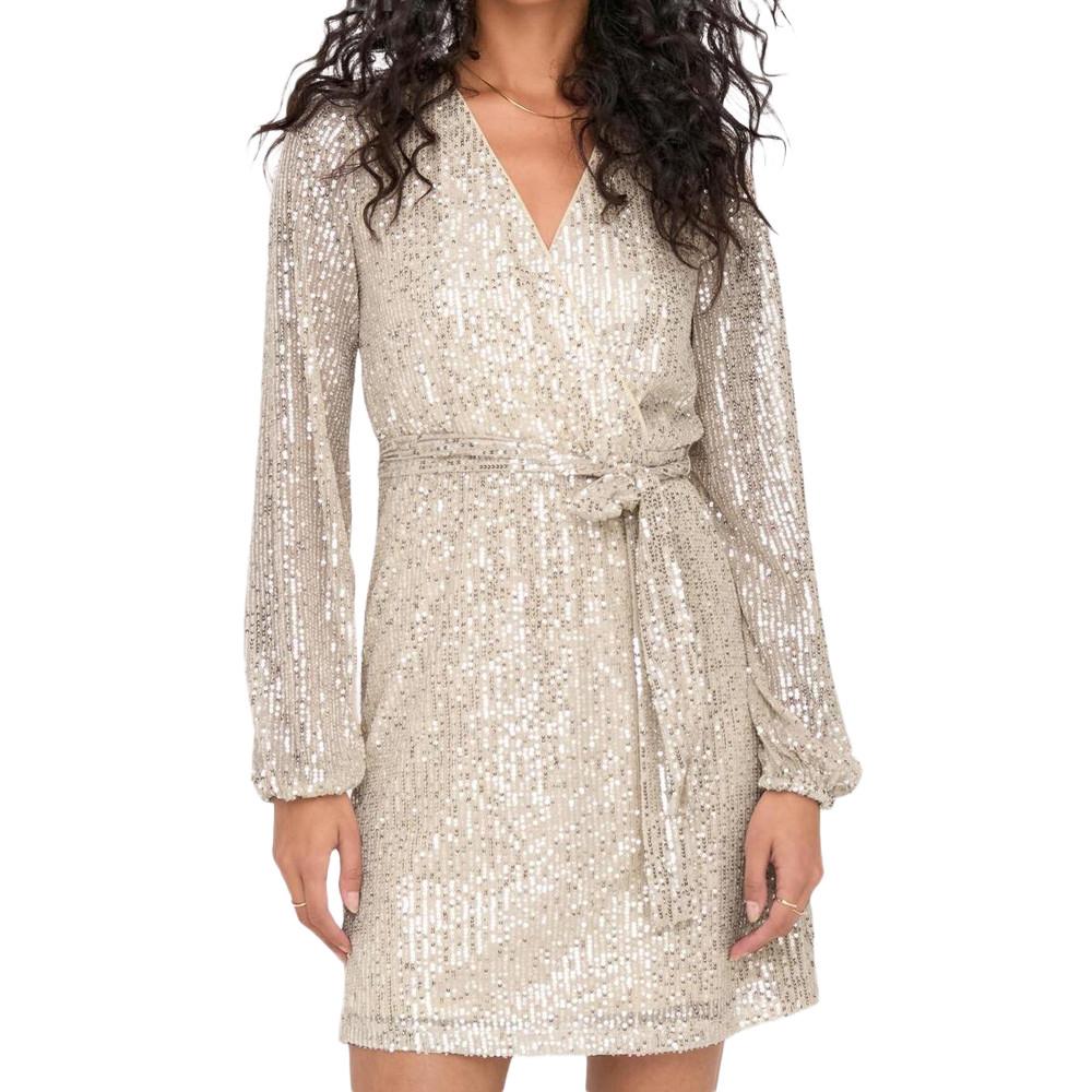 JDY Robe à Sequins Rose Poudré Femme JDY Carmen