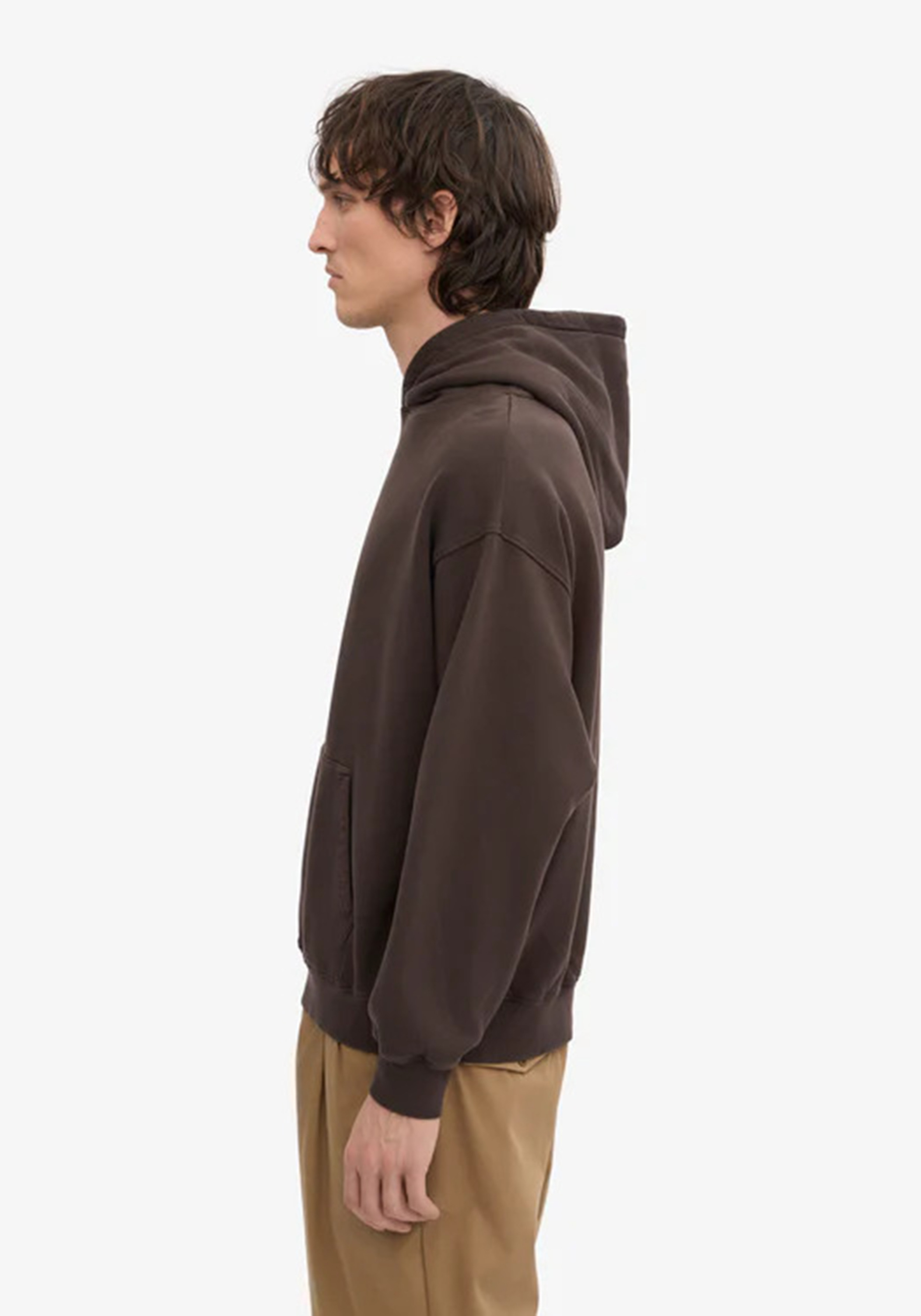 Colorful Standard Oversized Hoodie Coffee Brown
