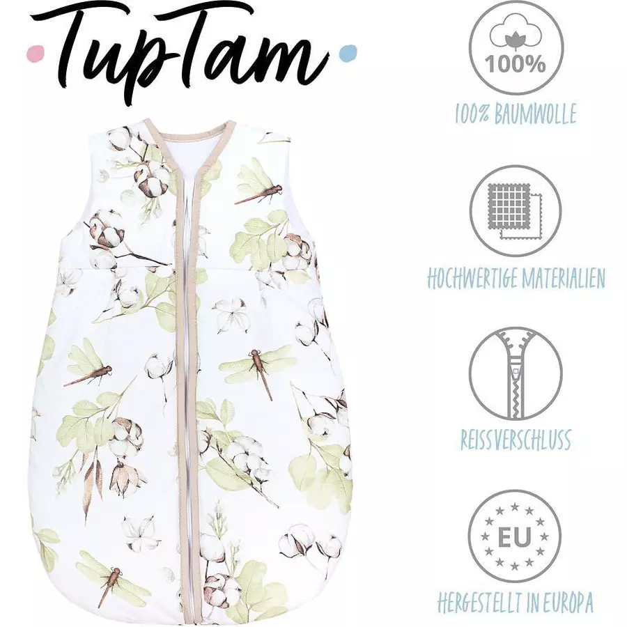 TupTam Baby Ganzjahres Schlafsack Ärmellos Wattiert weiß Modell 2