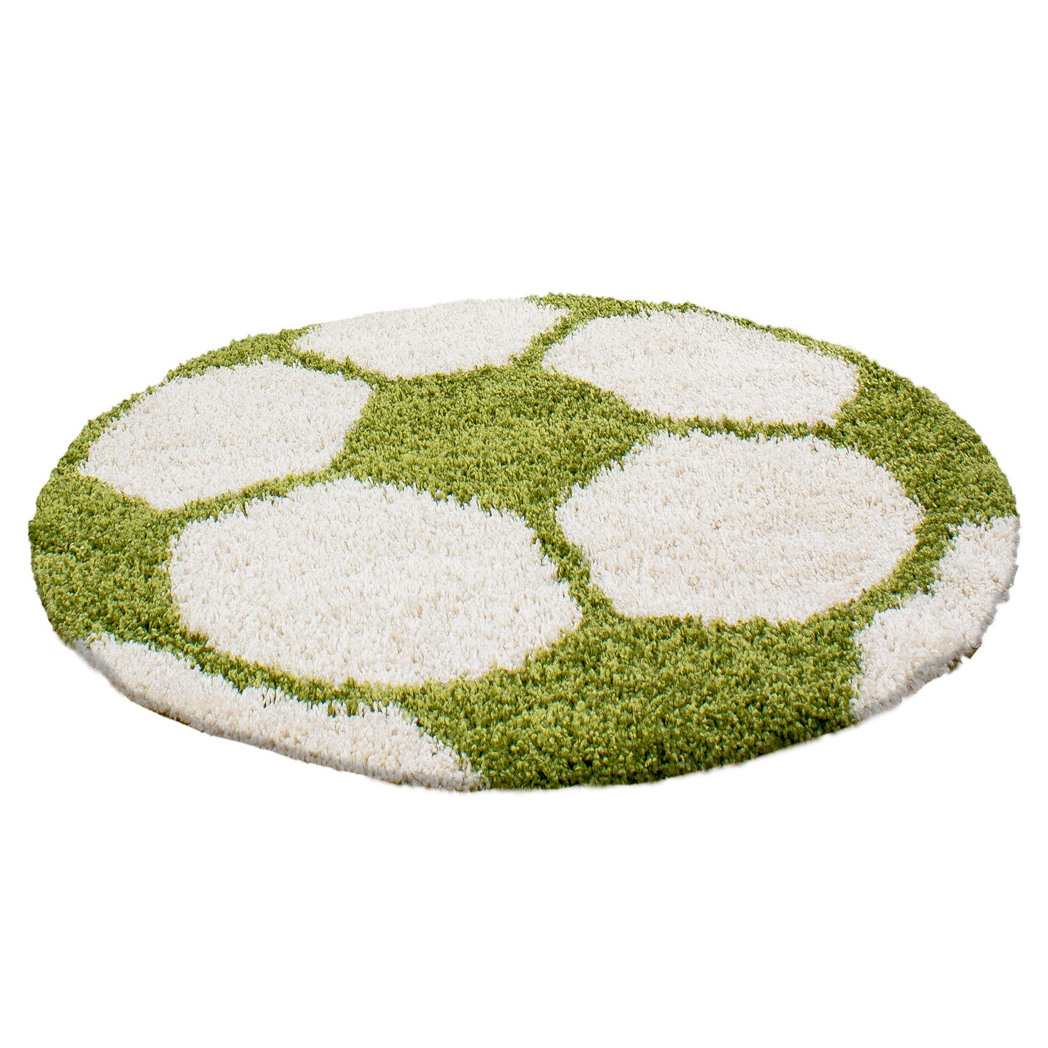 Wunderschöne Kinderteppichrund , Höhe 30 mm, Fußball Motiv