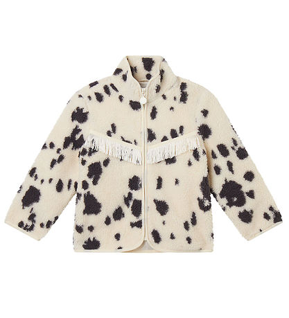 Stella McCartney Kids Fleecejakke- Hvid/Koksgr?
