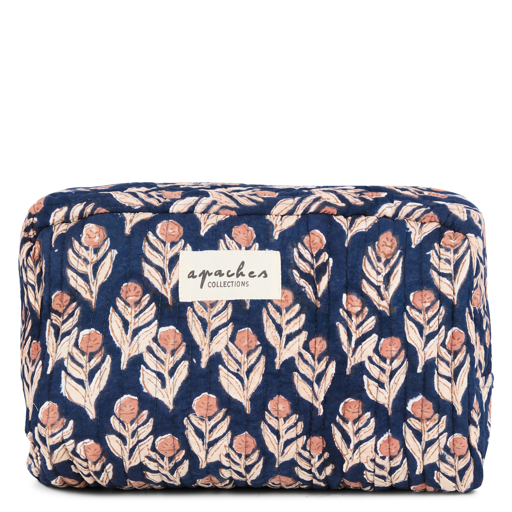 GAYANE - Trousse en coton imprimé | Bleu