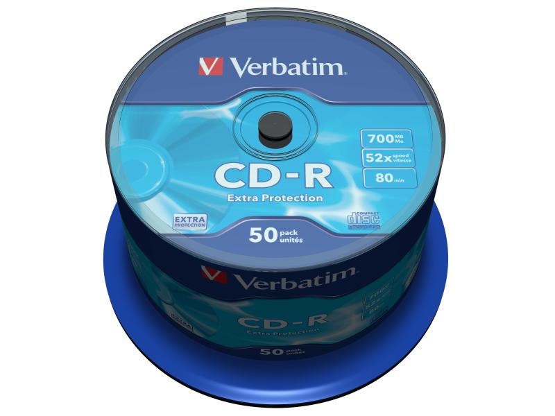 Verbatim CD-R 0.7 GB, Spindel (50 Stück) CD-Rohlinge, 50er Spindel