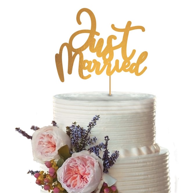 Tortendekoration - Just Married