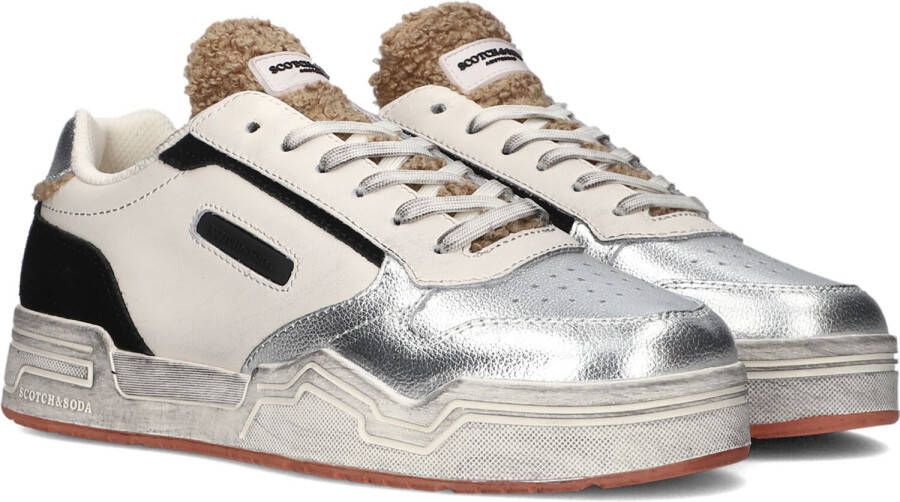 Scotch & Soda Lillie Low Lage sneakers Leren Sneaker Dames Wit