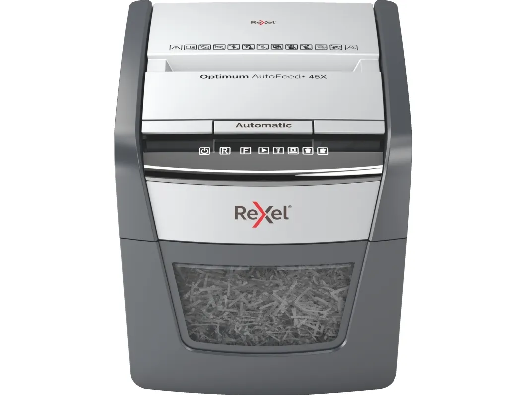 Makulator Rexel Optimum AutoFeed  45X krydsmakulering 4x28 mm (P-4)