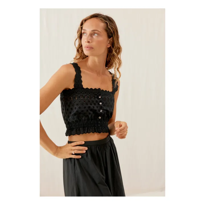Louise Misha Top Kivima - Collection Femme | Noir