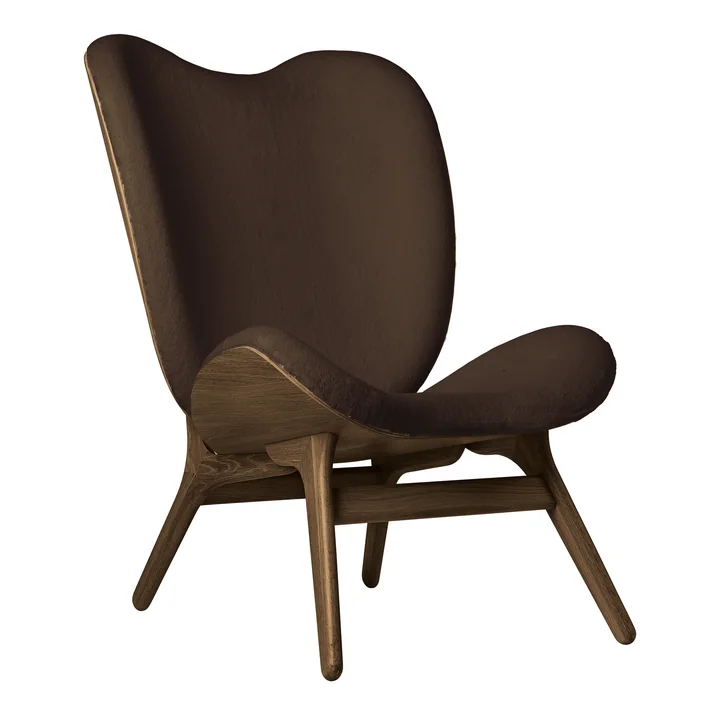 Umage - A Conversation Piece Tall Sessel, Eiche dunkel / Teddy braun