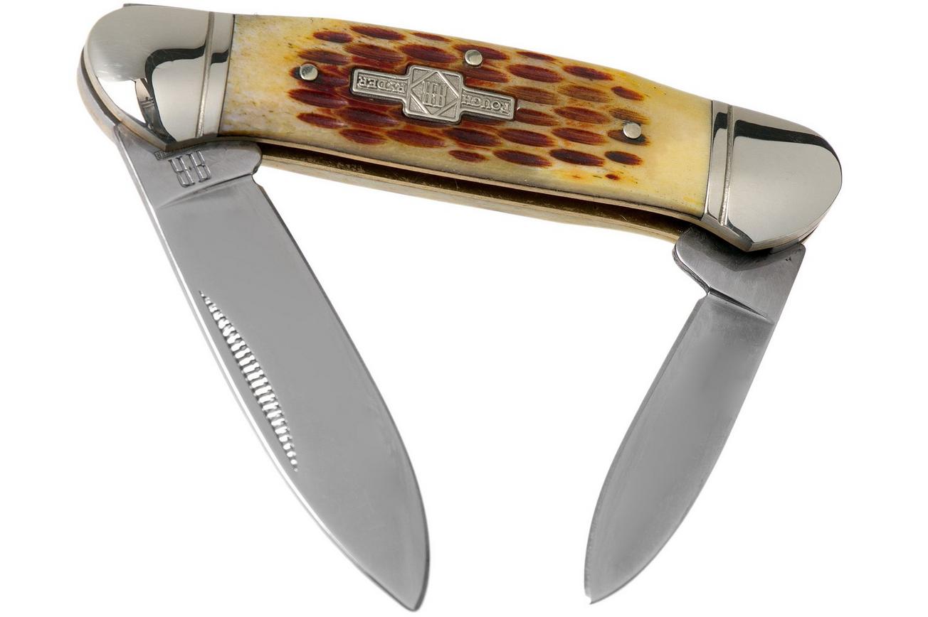 Rough Ryder Canoe Amber Bone RR048 slipjoint zakmes