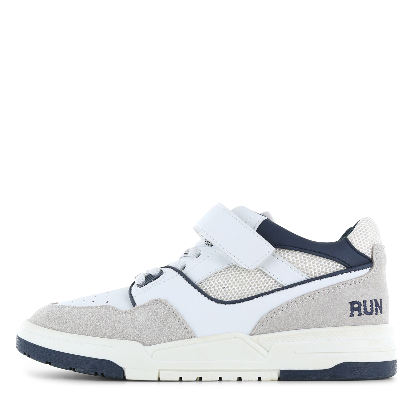 Shoesme wit met blauwe sneaker Microfiber leer, Suède | Jongens schoenen