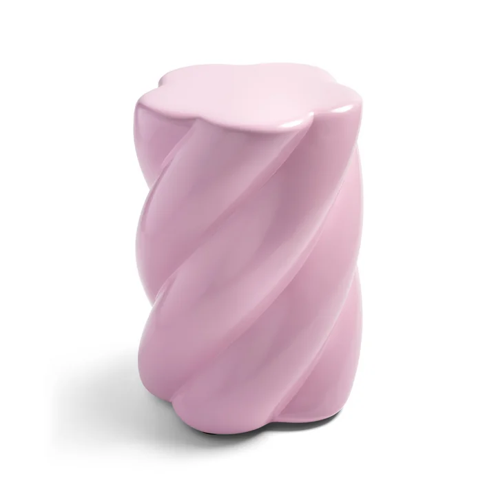 &klevering - Marshmallow Hocker, Ø 33 x 45 cm, rosa