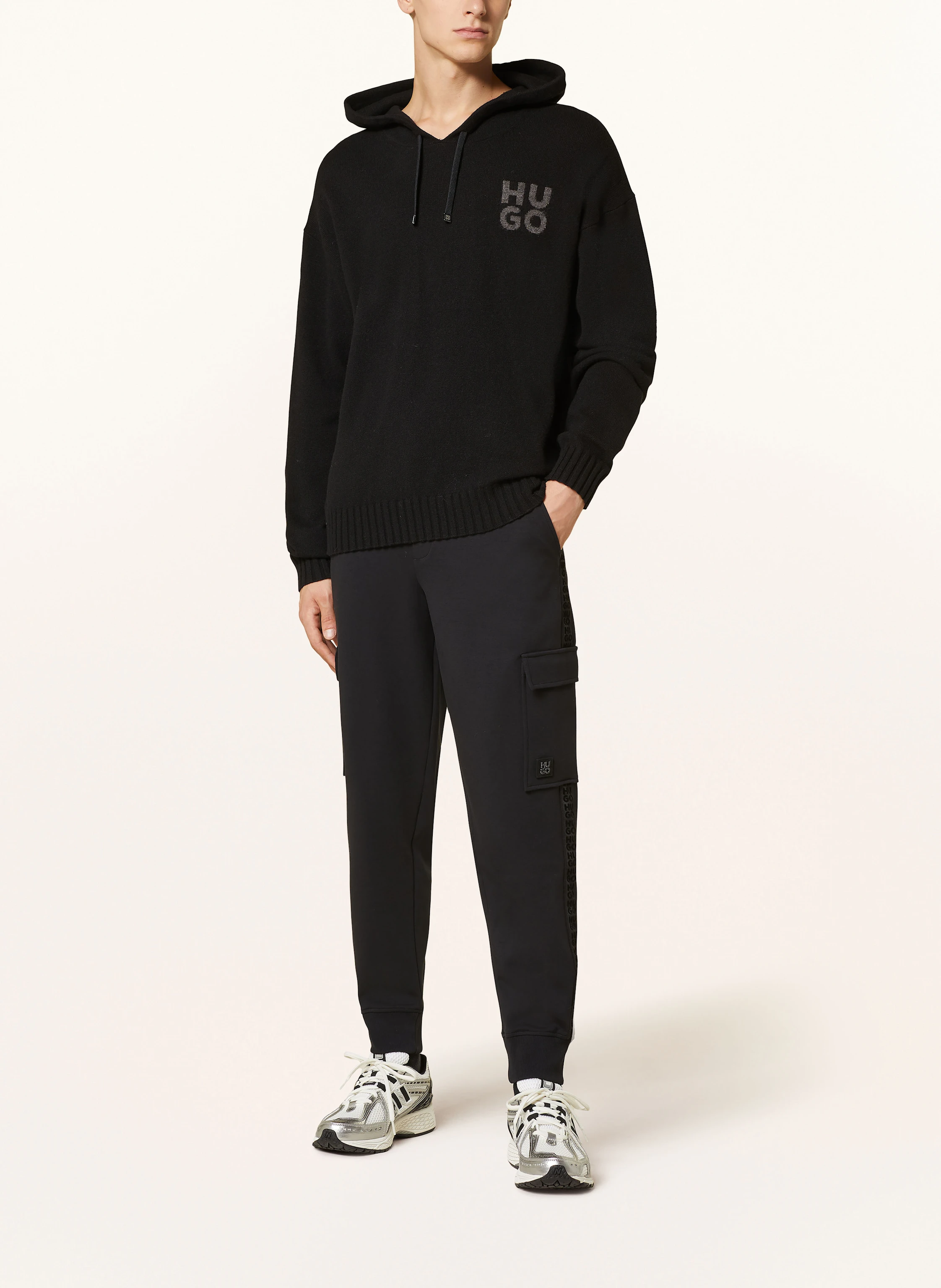 HUGO Sweatpants DISLAND mit Galonstreifen