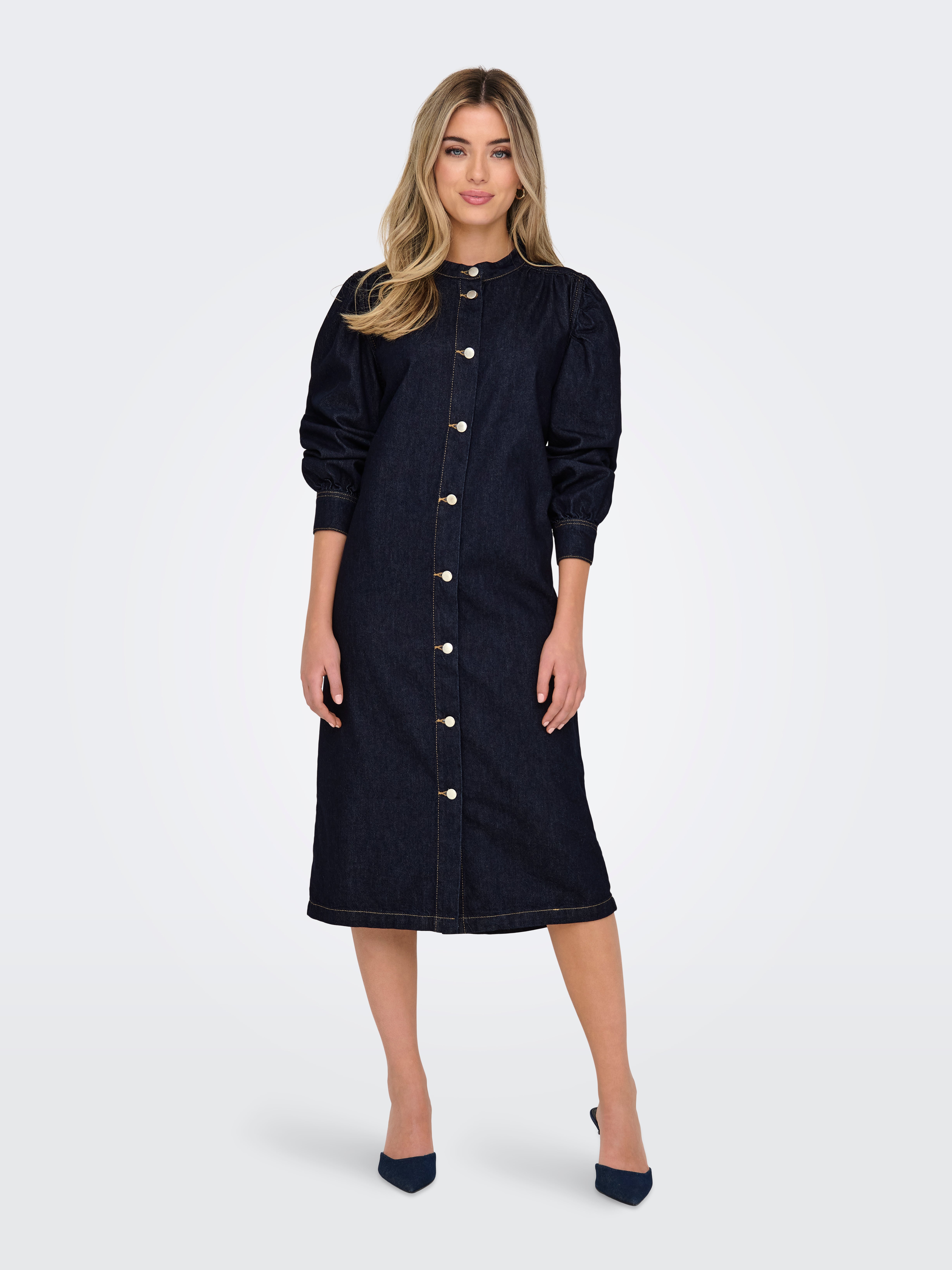 ONLBEATE Midikleid Dark Blue Denim