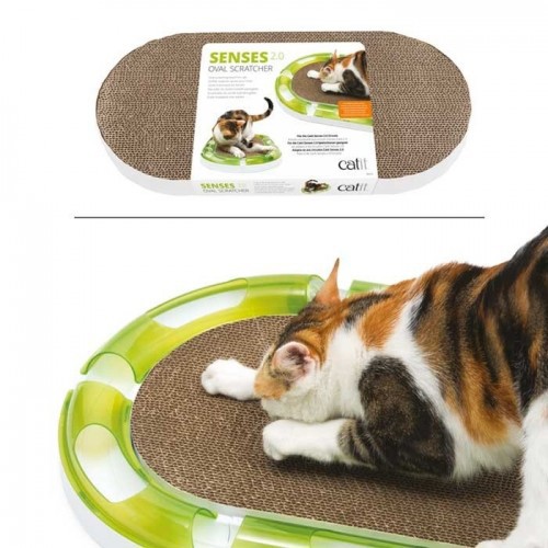 Arranhador oval para gatos Catit Senses 2.0
