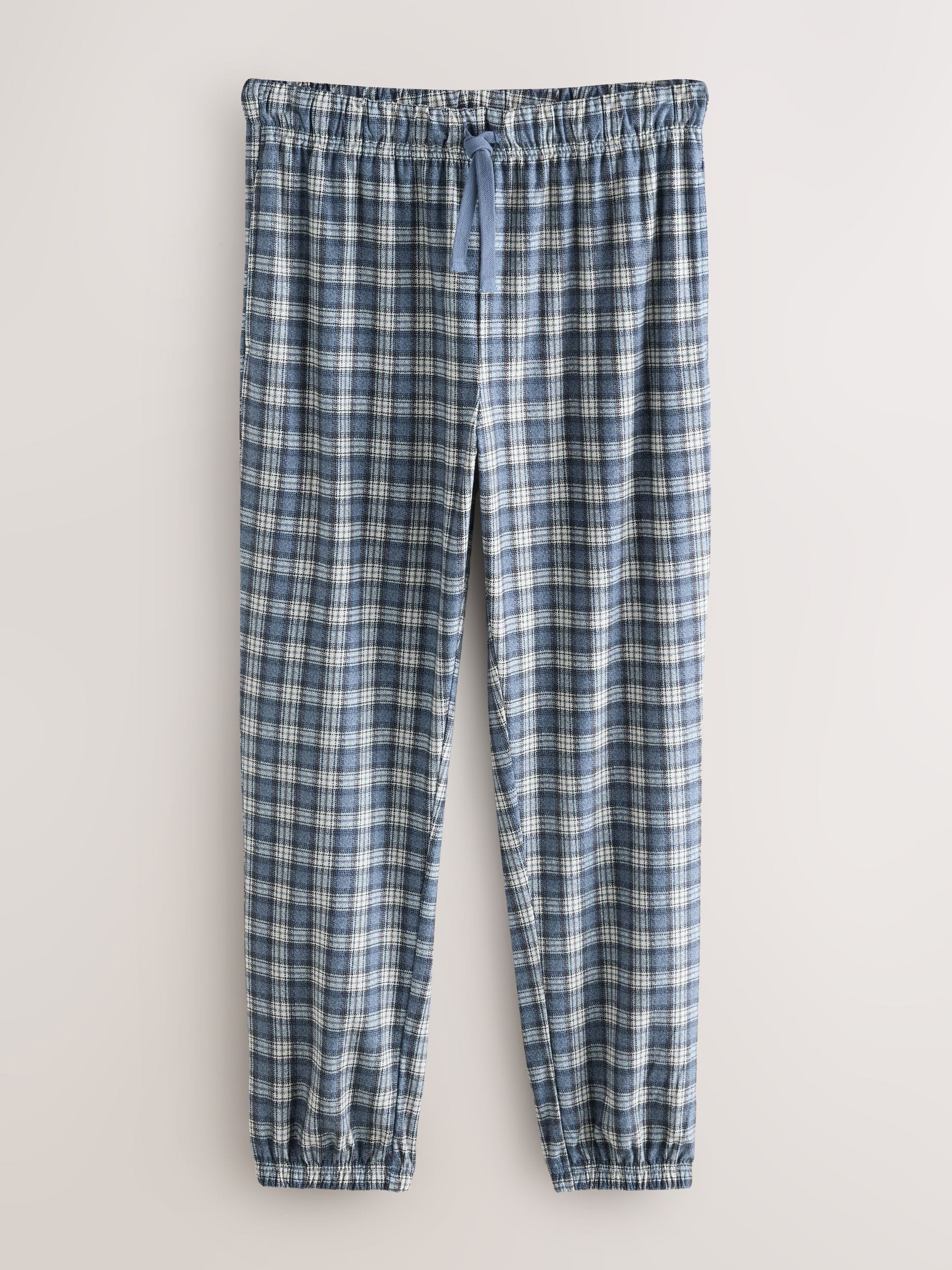 Grey Grindle Check - MotionFlex - Behaaglijke pyjamabroek met boorden