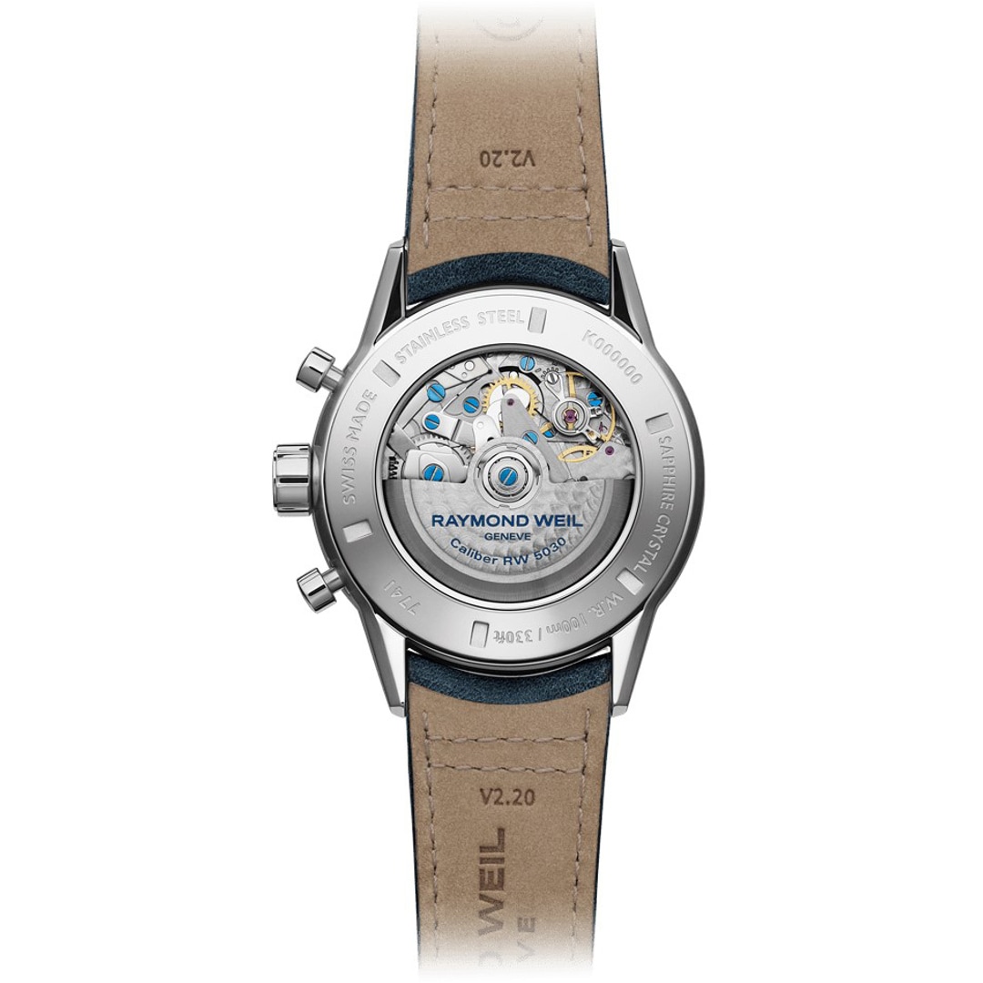 Raymond Weil Freelancer Automatik Chronograph Blau Ø 43mm