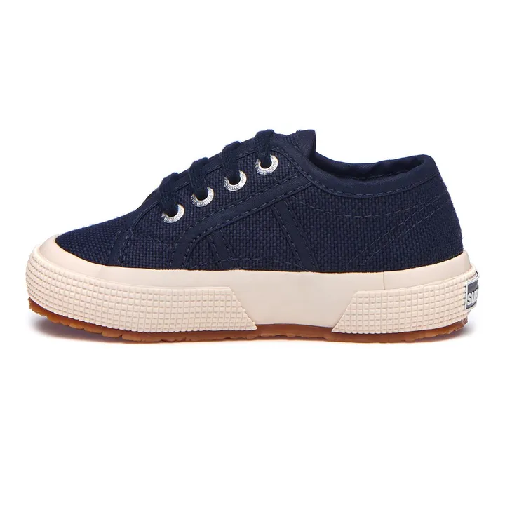 Superga Baskets Lacets Coton Basse | Bleu marine