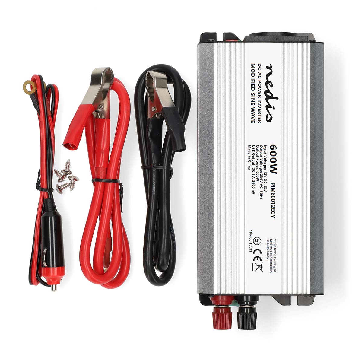 Nedis PIM60012EGY Gemodificeerde Sinusgolf omvormer - 600 watt