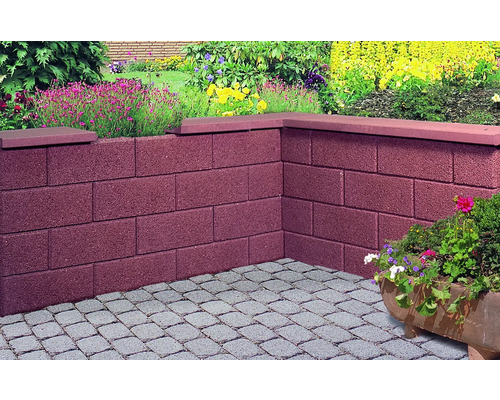 Bellamur massieve baksteen, roodbruin, 50 cm x 25 cm x 20 cm