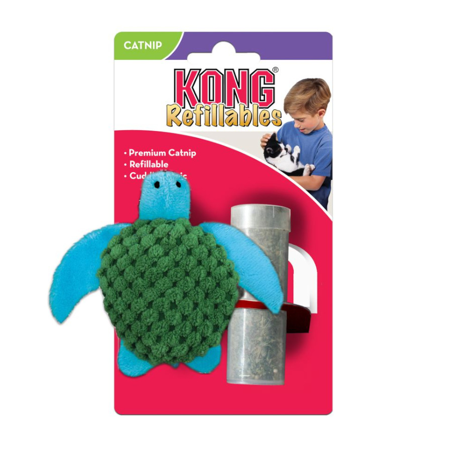 Tartaruga de brinquedo recarregável Kong para gatos