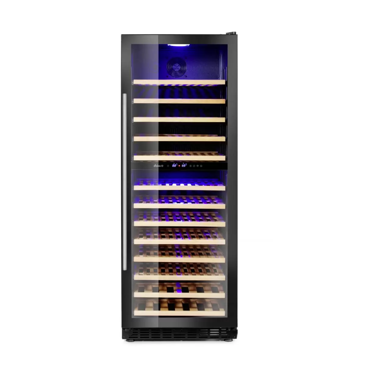Weinkühlschrank freistehend HENDI Weinkühlschrank Schwarz