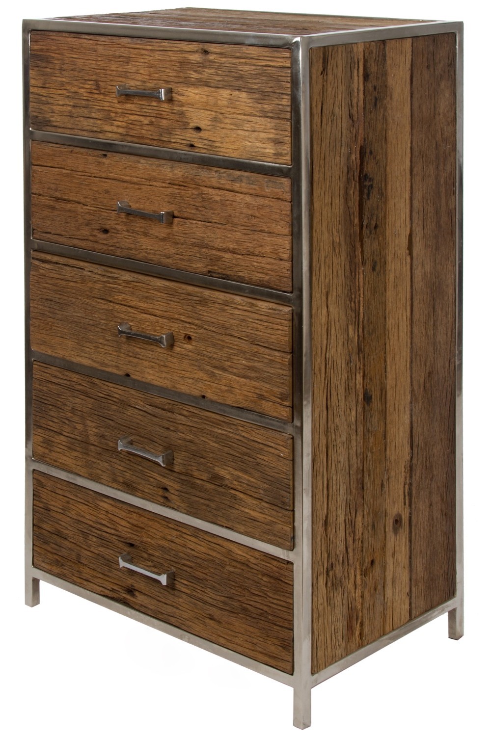 Kommode LENO - braun - 5 Schubladen