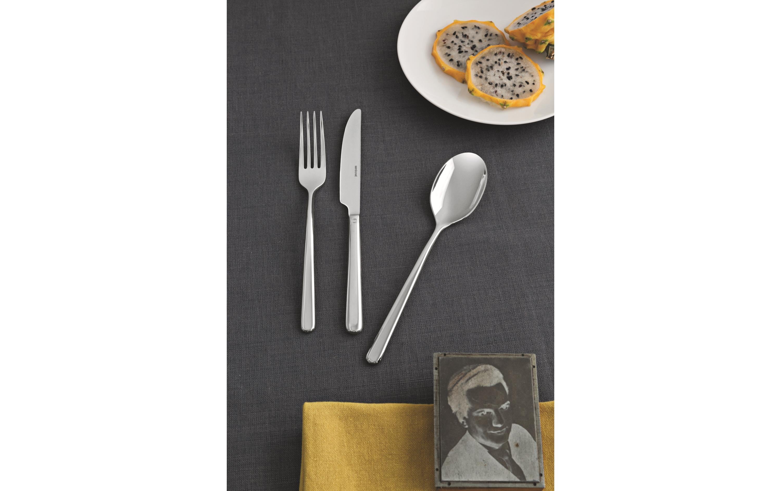 Besteck-Set Linear 24-teilig, Silber<br>24-teiliges Tafelbesteck Set