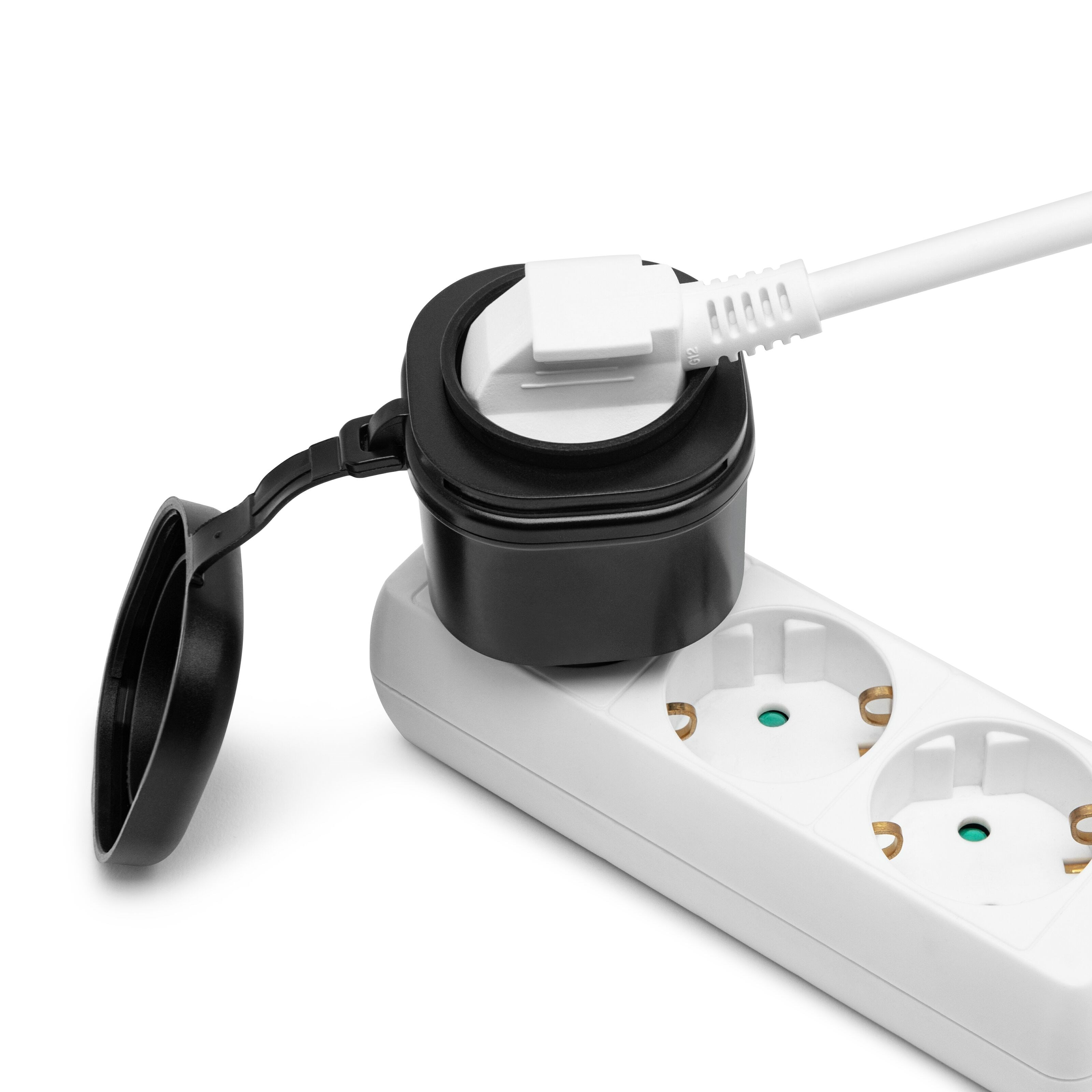 Cleverio Mini-fjernstrømbryter for utendørsbruk 3680W 2-pk