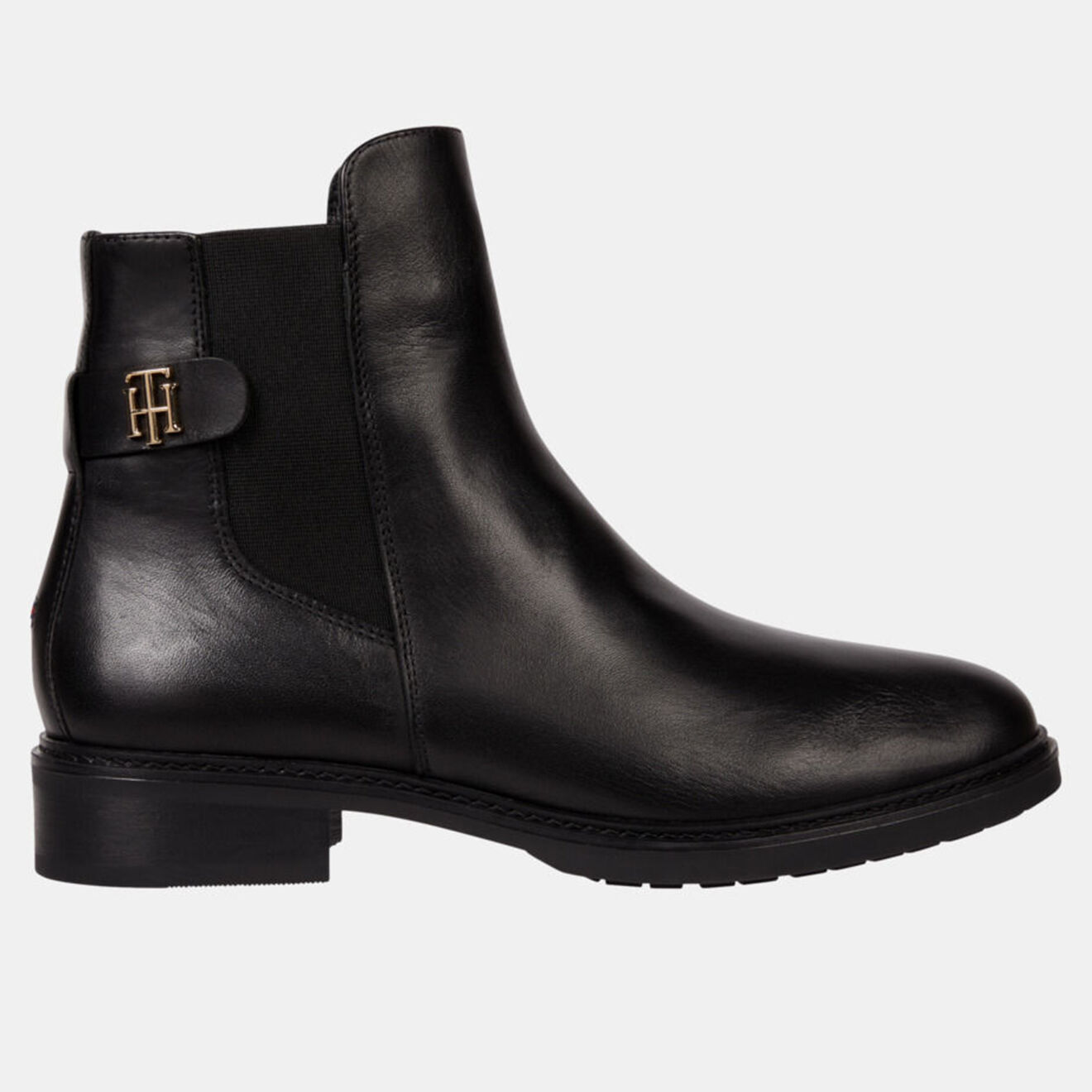 Tommy Hilfiger Chelsea boots en Cuir Hardware noires