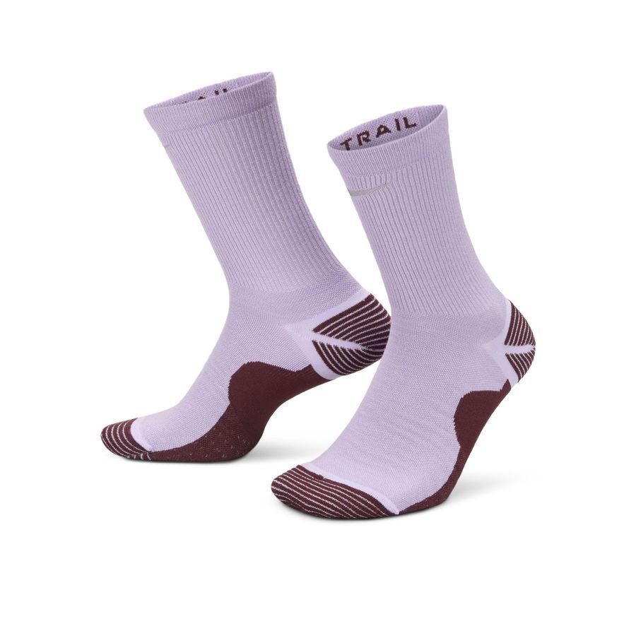 Nike Chaussettes Running Trail Run Crew - Hydrangeas/Argenté