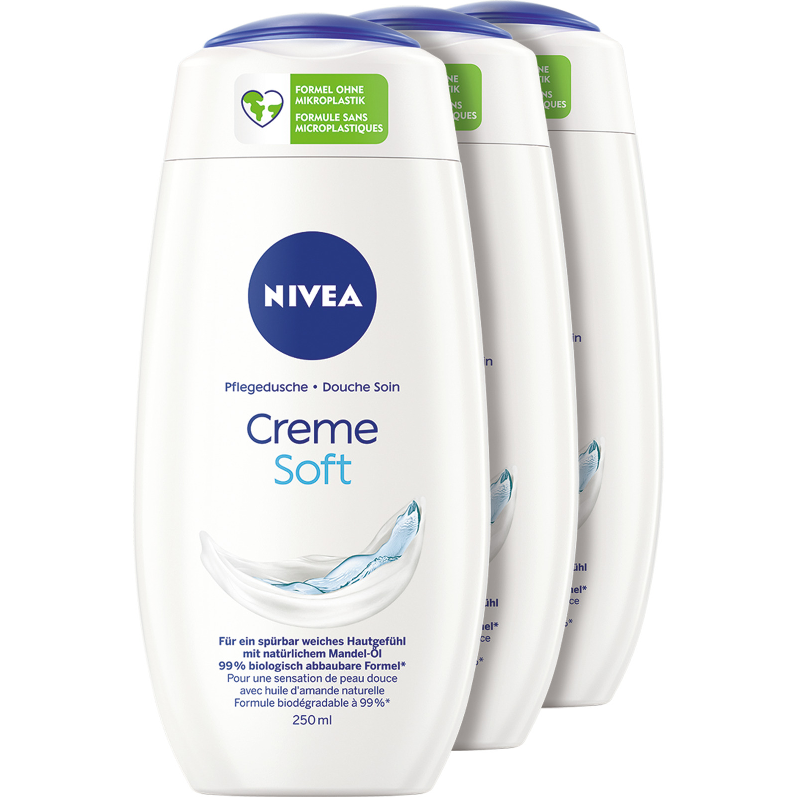 Nivea Cremedusche Creme Soft 3 x 250 ml