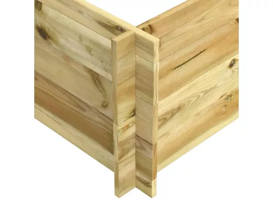 Lit surélevé 150x100x40 cm Bois imprégné