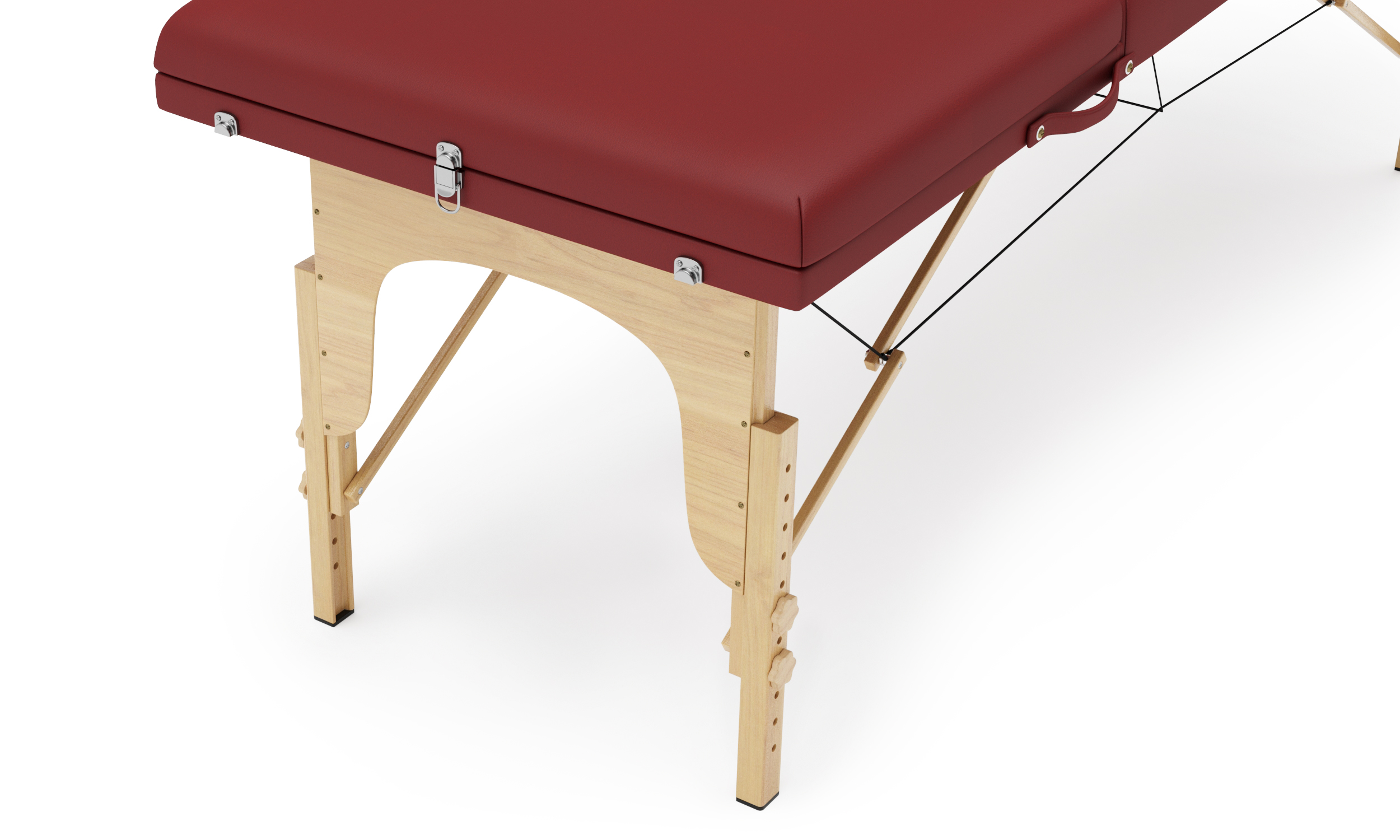 Massageliege 3-Zonen rot