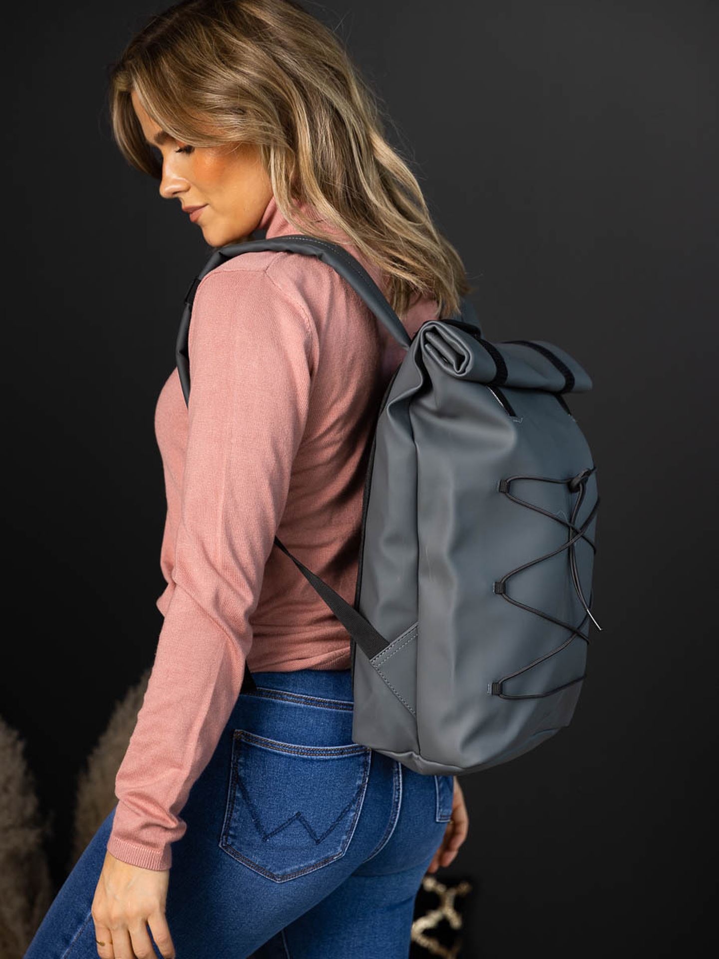 Velcro Rolltop Backpack