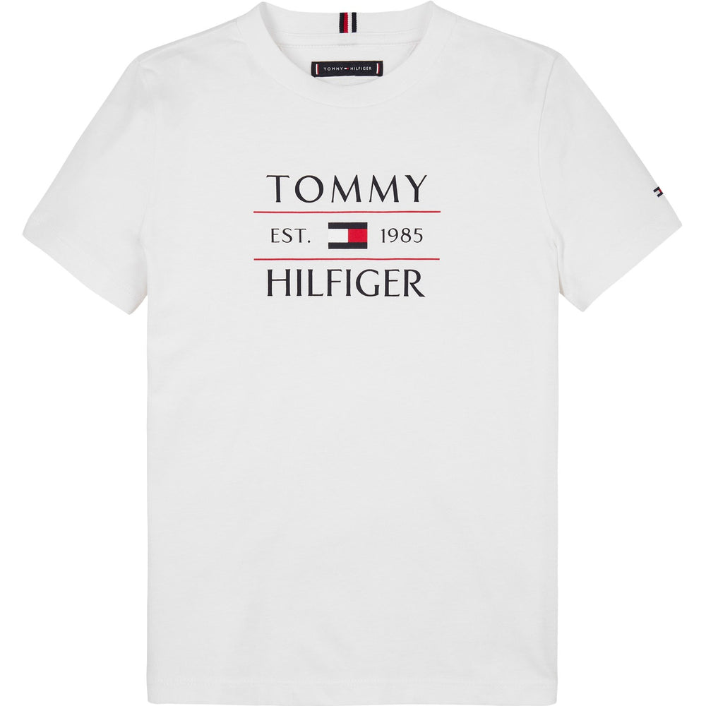Køb Tommy Hilfiger White Flag Reg T-Shirt