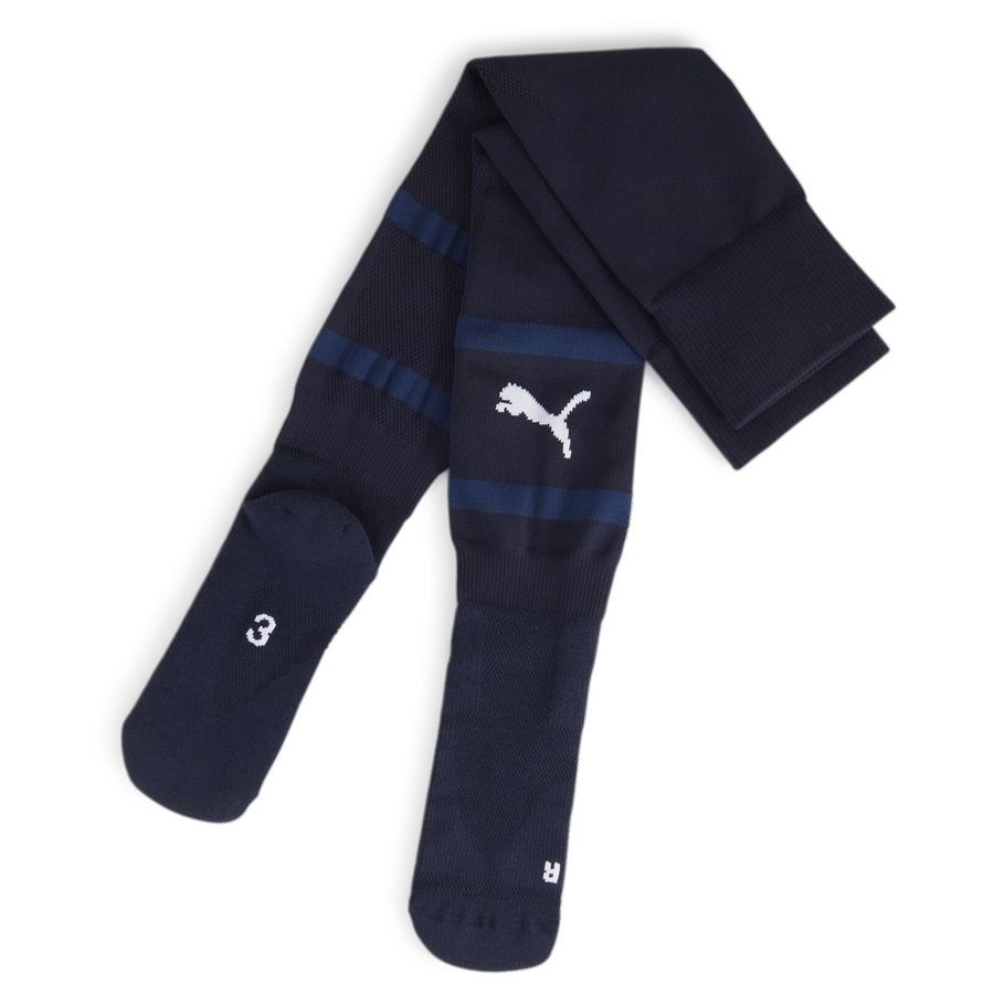 PUMA Chaussettes de Football teamFINAL - Bleu Marine/Blanc