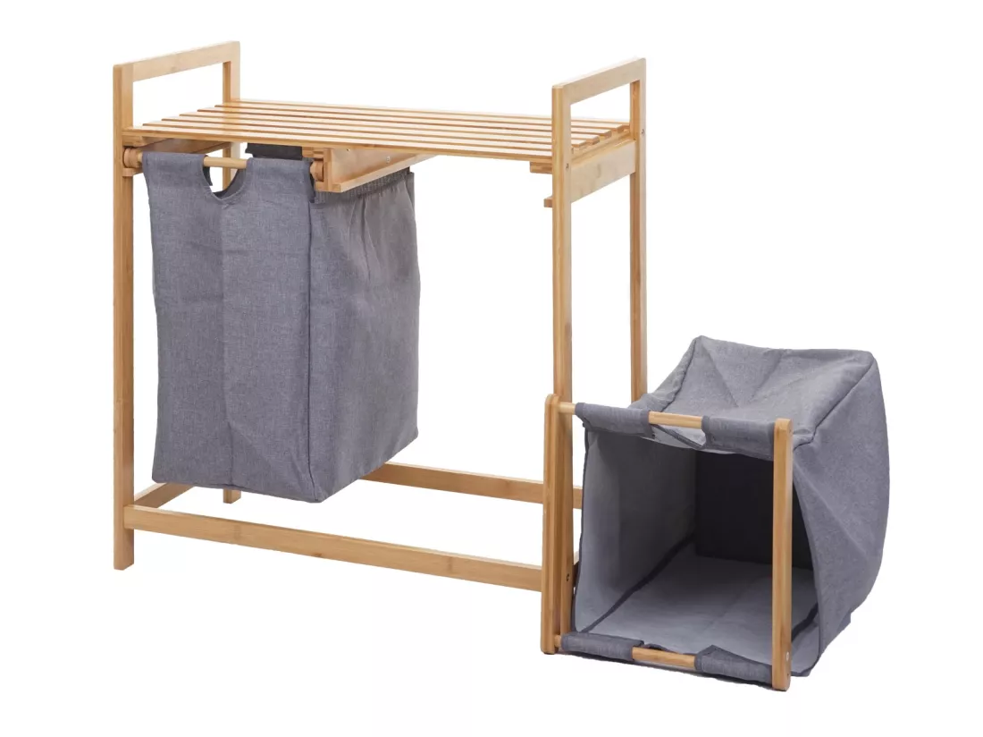 Collecteur de linge MCW-B83, gris foncé