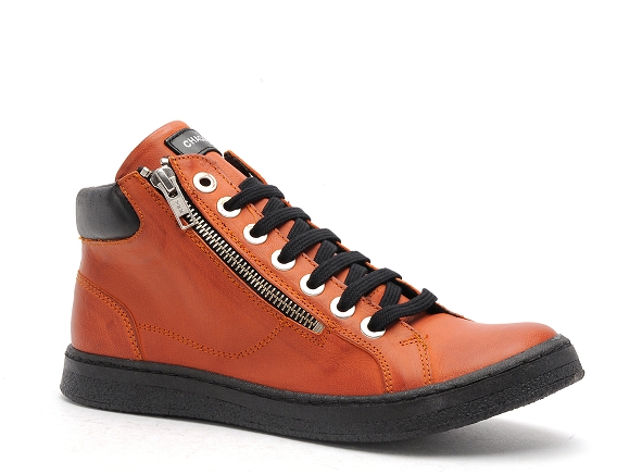 Chacal boots bottine plates femme 6535 orange
