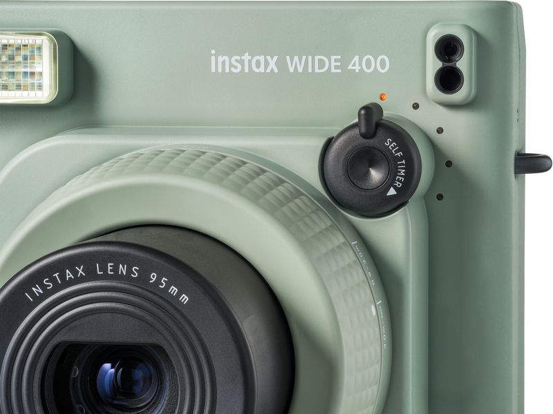 Fujifilm Fotokamera Instax Wide 400 Grün Analoge Grossformat-Sofortbildkamera, mit der Sie alles entdecken können, was breit ist